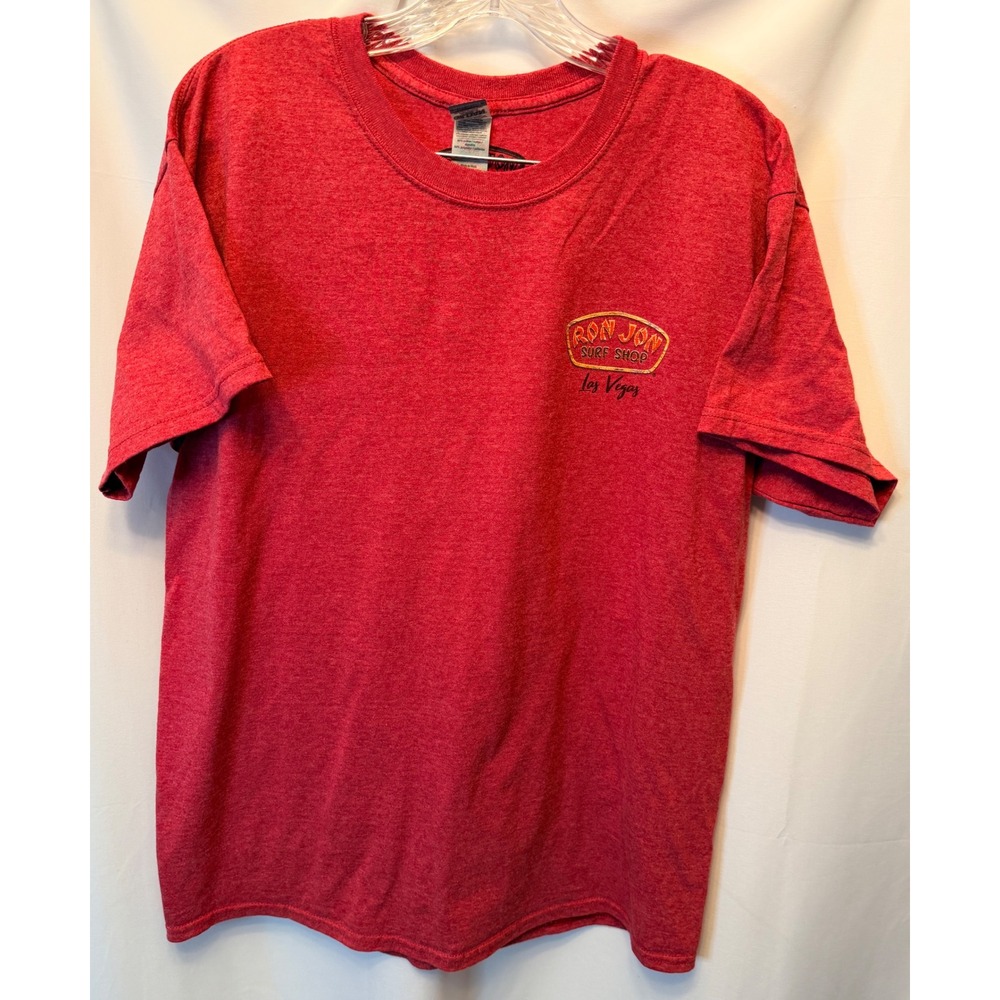 Ron Jon Surf Shop Las Vegas T-Shirt Mens Large Red Woodie Wagon Graphic Tee